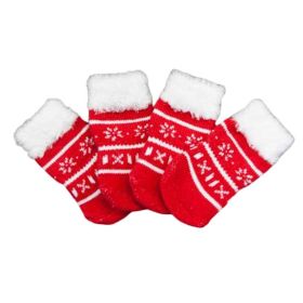4 Pcs Knitted Christmas Socks