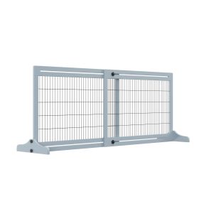 Freestanding Pet Gate Extra Wide 72" W x 27.25" H