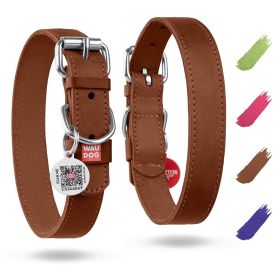 Long Lasting Leather Dog Collar 12-15 inch Neck