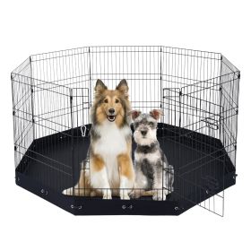 VEVOR Dog Playpen, 8 Pcs 30"H x 24"W Panels Foldable Metal Pet Exercise Pen