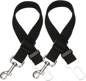 2pcs Pet Car Seatbelt Safety Leash (colour: red, Specification (L * W): 2pcs)