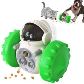 PawPartner Dog Tumbler Interactive Toy Training Food Dispenser (Color: Green, Ships From: China)