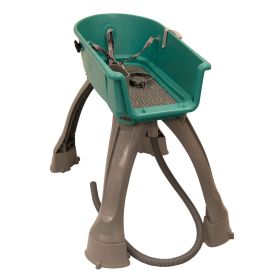 Booster Bath Elevated Dog Bath and Grooming Center Medium 33" x 16.75" x 10" (Color: Teal, size: medium)
