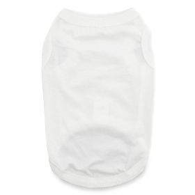 100% Cotton Dog Tanks - White (Option: X-Large)